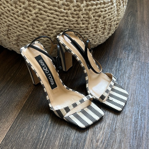 Sergio Rossi Shoes - Sergio Rossi Stripped Heels